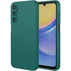 Phonesta Soft Silk Silikon Back Cover Hülle für Samsung Galaxy A16 - Dunkelgrün