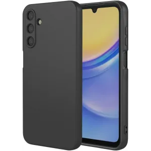 Phonesta Soft Silk Silikon Back Cover Hülle für Samsung Galaxy A16 - Schwarz