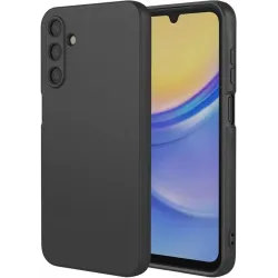 Phonesta Soft Silk Silikon Back Cover Hülle für Samsung Galaxy A36 - Schwarz