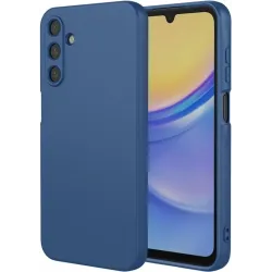 Phonesta Soft Silk Silikon Back Cover Hülle für Samsung Galaxy A56 - Dunkelblau