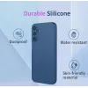 Phonesta Soft Silk Silikon Back Cover Hülle für Samsung Galaxy S24 FE - Dunkelblau 3