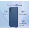 Phonesta Soft Silk Silikon Back Cover Hülle für Samsung Galaxy S25 Edge - Dunkelgrün 2
