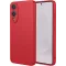 Phonesta Soft Silk Silikon Back Cover Hülle für Samsung Galaxy S25 Edge - Rot