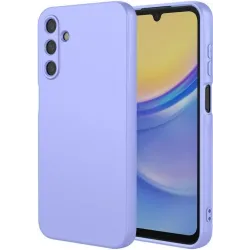 Phonesta Soft Silk Silikon Back Cover Hülle für Samsung Galaxy S25 FE - Lila