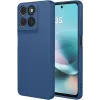 Phonesta Soft Silk Silikon Back Cover Hülle für Motorola Moto G57 Power - Dunkelblau