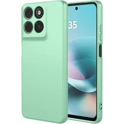 Phonesta Soft Silk Silikon Back Cover Hülle für Motorola Moto G57 Power - Matcha Grün