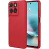 Phonesta Soft Silk Silikon Back Cover Hülle für Motorola Moto G57 Power - Rot