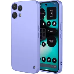 Phonesta Soft Silk Silikon Back Cover Hülle für Nothing Phone (3a) Lite - Lila