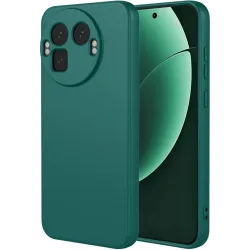 Phonesta Soft Silk Silikon Back Cover Hülle für Realme GT 8 Pro - Dunkelgrün