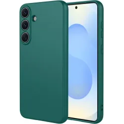 Phonesta Soft Silk Silikon Back Cover Hülle für Samsung Galaxy S26 Plus - Dunkelgrün