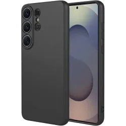 Phonesta Soft Silk Silikon Back Cover Hülle für Samsung Galaxy S26 Ultra - Schwarz