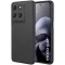 Phonesta Soft Silk Silikon Back Cover Hülle für Motorola Moto G67/G77 - Schwarz