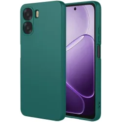 Phonesta Soft Silk Silikon Back Cover Hülle für Oppo A6x - Dunkelgrün