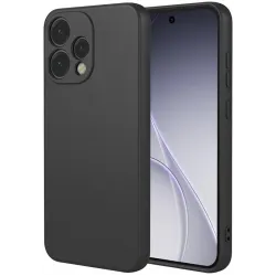 Phonesta Soft Silk Silikon Back Cover Hülle für Oppo Reno15 - Schwarz