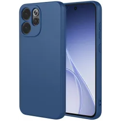 Phonesta Soft Silk Silikon Back Cover Hülle für Oppo Reno15 Pro - Dunkelblau