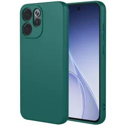 Phonesta Soft Silk Silikon Back Cover Hülle für Oppo Reno15 Pro - Dunkelgrün