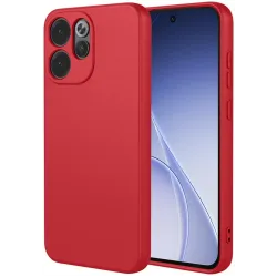 Phonesta Soft Silk Silikon Back Cover Hülle für Oppo Reno15 Pro - Rot