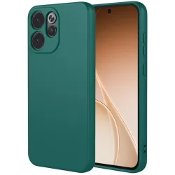 Phonesta Soft Silk Silikon Back Cover Hülle für Oppo Reno15 Pro Max - Dunkelgrün