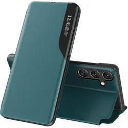 Phonesta Smart Side View Book Klapphülle für Samsung Galaxy A55 - Grün