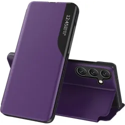 Phonesta Smart Side View Book Klapphülle für Samsung Galaxy A55 - Lila