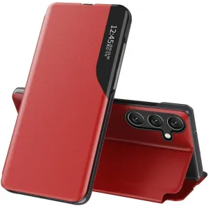 Phonesta Smart Side View Book Klapphülle für Samsung Galaxy S24 FE - Rot