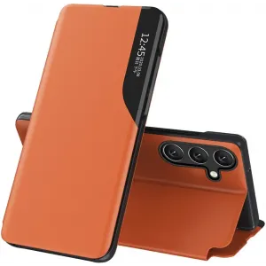 Phonesta Smart Side View Book Klapphülle für Samsung Galaxy S25 Plus/S24 Plus - Orange