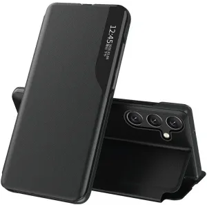 Phonesta Smart Side View Book Klapphülle für Samsung Galaxy S25 Plus/S24 Plus - Schwarz