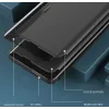 Phonesta Smart Side View Book Klapphülle für Samsung Galaxy S25 Edge - Schwarz 4