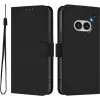 Phonesta Soft Skin Book Wallet Klapphülle für Nothing Phone (2a) / (2a) Plus - Schwarz