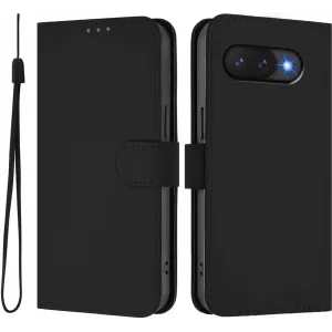 Phonesta Soft Skin Book Wallet Klapphülle für Google Pixel 9a - Schwarz