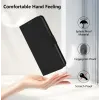 Phonesta Soft Skin Book Wallet Klapphülle für Xiaomi Poco F6 - Schwarz 5
