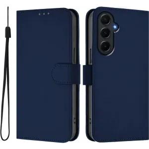 Phonesta Soft Skin Book Wallet Klapphülle für Samsung Galaxy A55 - Dunkelblau