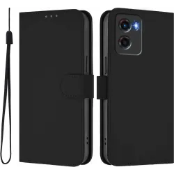 Phonesta Soft Skin Book Wallet Klapphülle für Motorola Moto G05 / Moto E15 - Schwarz