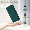 Phonesta Soft Skin Book Wallet Klapphülle für Realme GT 7 Pro - Dunkelgrün 5