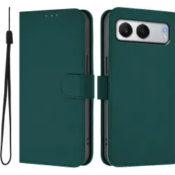 Phonesta Soft Skin Book Wallet Klapphülle für OnePlus Nord 4 - Dunkelgrün