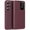 Phonesta Smart Window Book Wallet Klapphülle für Samsung Galaxy S24 Ultra - Bordeaux