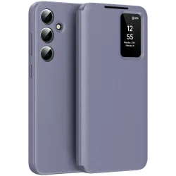 Phonesta Smart Window Book Wallet Klapphülle für Samsung Galaxy S25 Plus - Lila