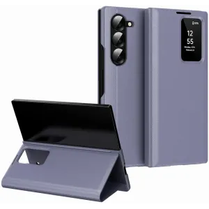 Phonesta Smart Window Book Wallet Klapphülle für Samsung Galaxy Z Fold 6 - Lila