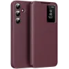 Phonesta Smart Window Book Wallet Klapphülle für Samsung Galaxy A55 - Bordeaux