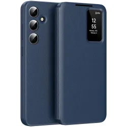 Phonesta Smart Window Book Wallet Klapphülle für Samsung Galaxy A55 - Dunkelblau