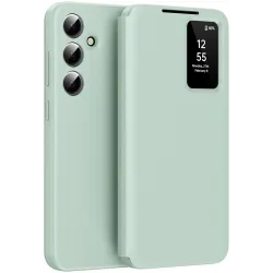 Phonesta Smart Window Book Wallet Klapphülle für Samsung Galaxy A55 - Hellgrün