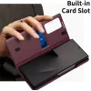 Phonesta Smart Window Book Wallet Klapphülle für Samsung Galaxy Z Fold 7 - Bordeaux 2