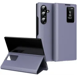 Phonesta Smart Window Book Wallet Klapphülle für Samsung Galaxy Z Fold 7 - Lila