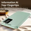 Phonesta Smart Window Book Wallet Klapphülle für Samsung Galaxy A37 - Hellgrün 3