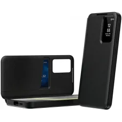 Phonesta Smart Window Book Wallet Klapphülle für Samsung Galaxy S26 Ultra - Schwarz