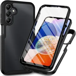 Phonesta Total Protect 360 Vollschutzhülle Displayschutzfolie für Samsung Galaxy A16 - Schwarz