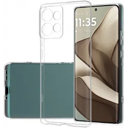 Phonesta Ultra-Thin Silikon Back Cover Hülle für Motorola Edge 50 - Transparent