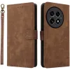 Phonesta Vintage Skin Book Wallet Klapphülle für OnePlus 13 - Braun