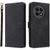 Phonesta Vintage Skin Book Wallet Klapphülle für OnePlus 13R - Schwarz
