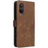 Phonesta Vintage Skin Book Wallet Klapphülle für OnePlus Nord CE 4 Lite - Braun 7